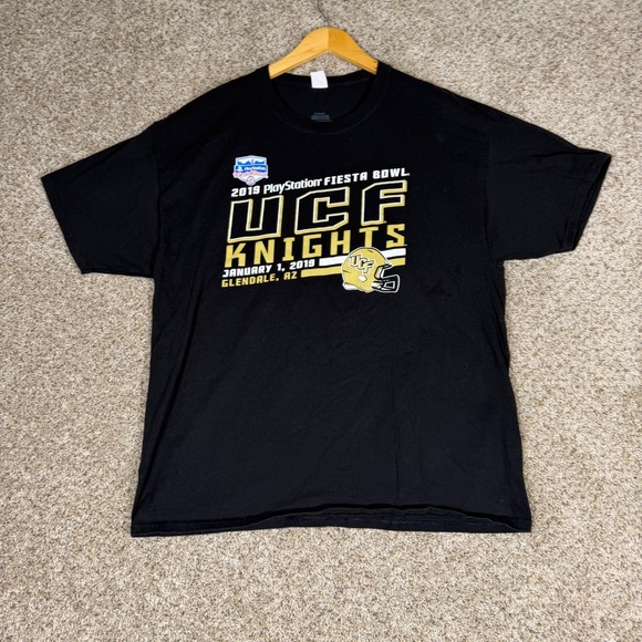 Hanes Other - UCF Knights 2019 PlayStation Fiesta Bowl T-Shirt Black Men's XL NCAA Football